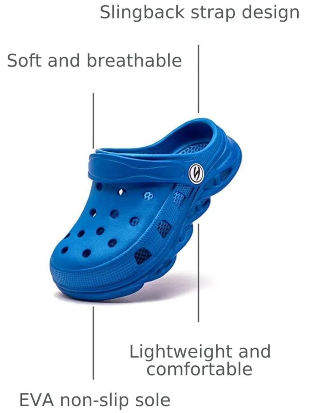 Classic Graphic Garden Clogs for Kids - Slip-On Water Shoes for Toddlers & Youth